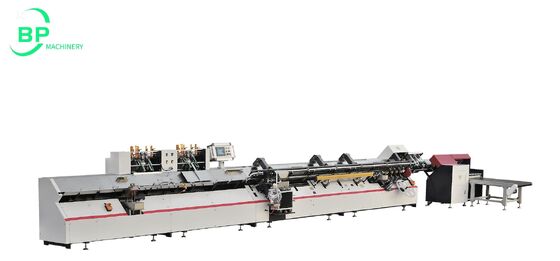 calidad  Automatic Notebook Back Spine Strip Wrapping Machine BPBB30L2F With Dual Cover Feeder and cold glue or hot glue functions for high school notebooks binding Fábrica