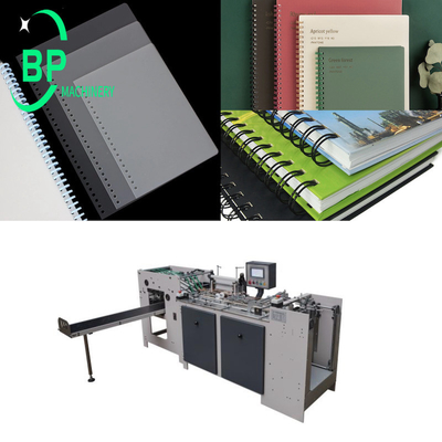 Punzonadora del cuaderno automático de las hojas intercambiables para el espiral máximo mínimo del tamaño A7 A4 y el cuaderno del alambre o